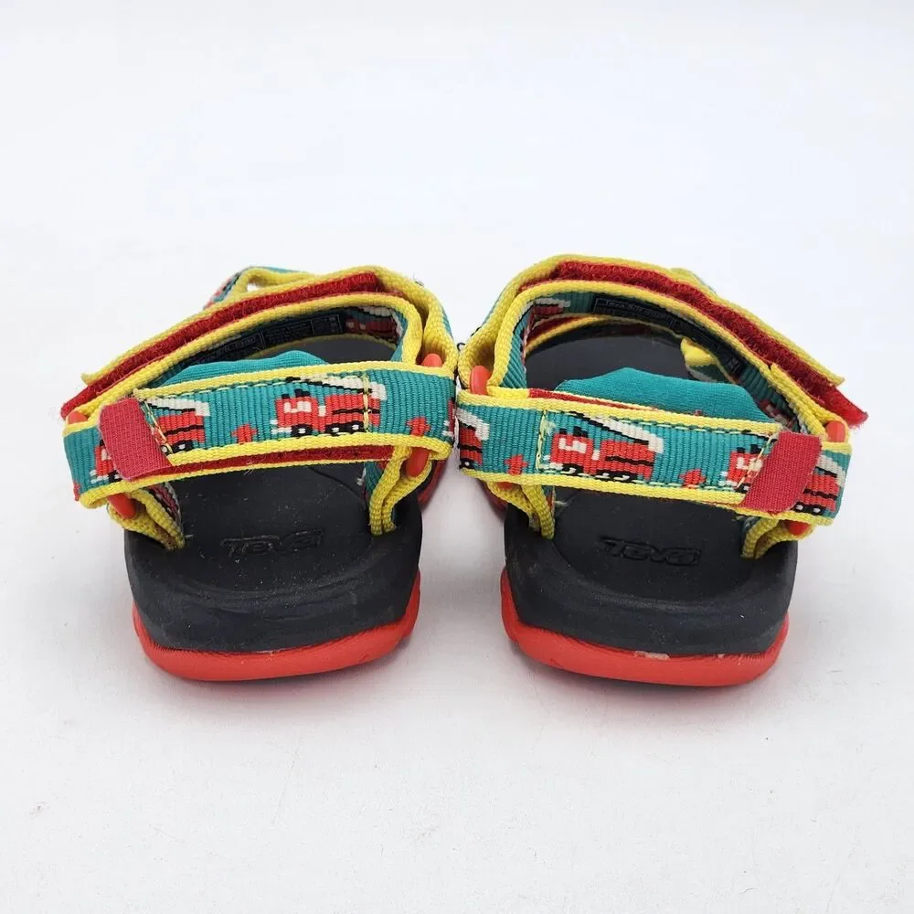 Teva Kids Hurricane XLT 2 Sports Sandals Fire Truck Teal Unisex Toddler's Size 5